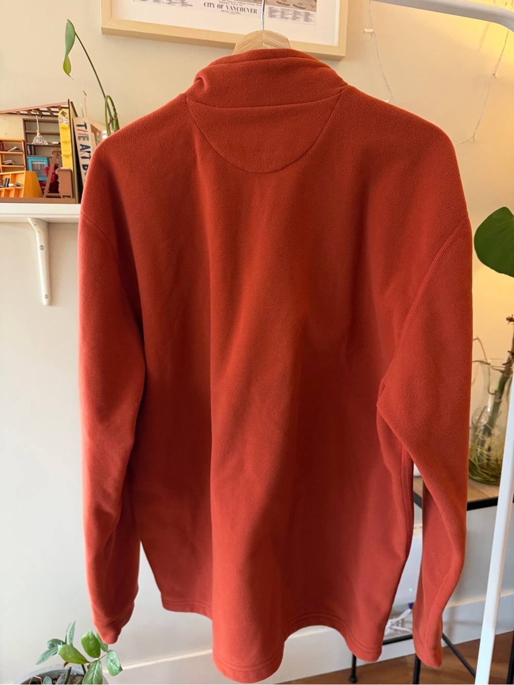 Simms Men's Rust Half Zip Fleece Pullover - Picture 4 of 4